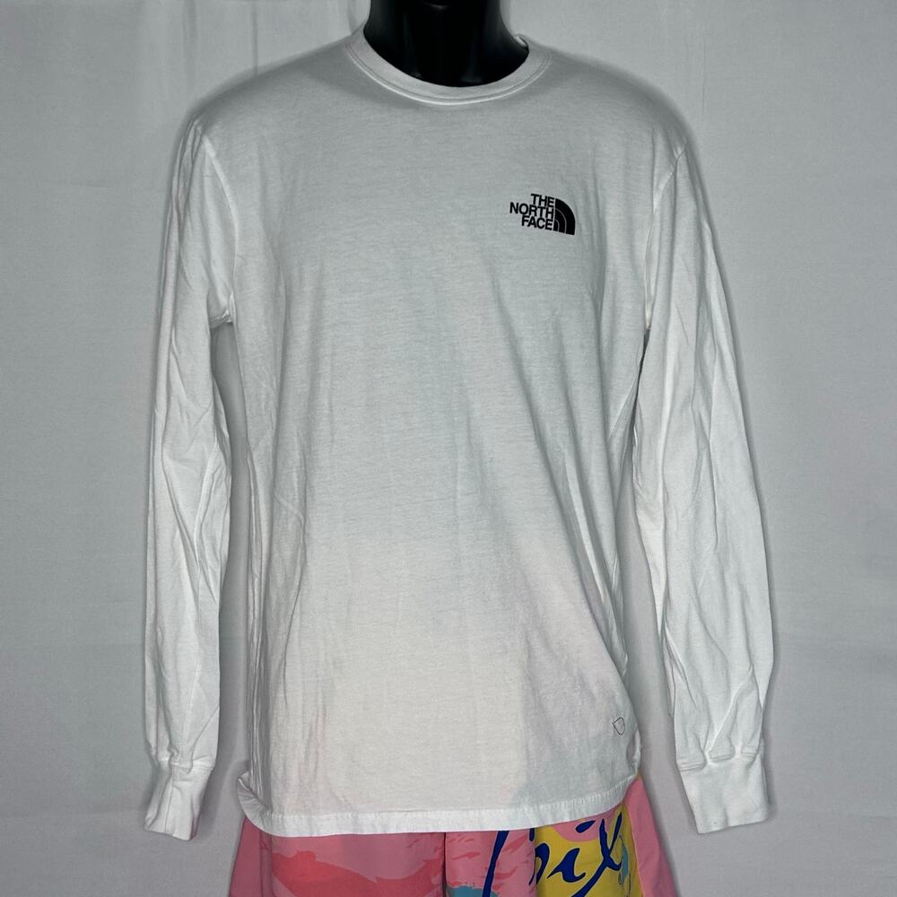 The North Face Pride Rainbow Box Logo Long Sleeve Shirt Men’s Small White